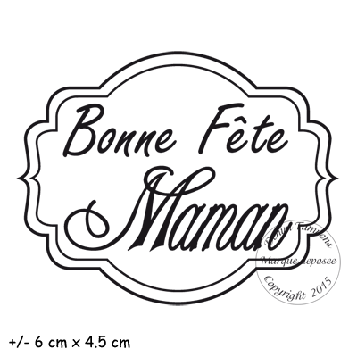 Anniversaire Et Fete Tampon Bonne Fete Maman Cadre Par Meldon