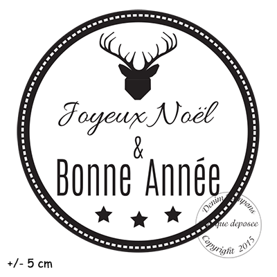 50 Tampon Joyeux Noel Et Bonne Annee Renne 50 Tampon Joyeux Noel Et Bonne Annee Renne